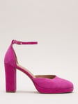 Phase Eight Suede Platform Court Shoes, Pink