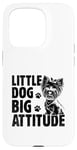 Coque pour iPhone 15 Pro Little Dog Big Attitude Yorkshire Terrier Yorkshire Yorkie Dog