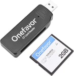 Lecteur de Cartes Compact Flash,Lecteur/graveur USB de Carte mémoire Compact Flash CF (avec Carte CF de 32 MB)(Q417)