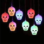 1,5 m 10 Led Halloween Kurpitsa Ghost Luurankot Bat Spider Led Light String Festivaalibaari Kotijuhlasisustus Halloween-koriste