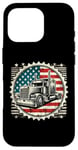 iPhone 16 Pro Semi-Trailer Trucker Big Rig American Flag Truck Driver Case