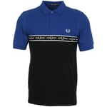 T-shirt Fred Perry  Taped Chest Polo Shirt "Bright Regal"