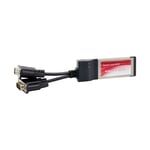 Carte d'extension pour ordinateur portable, 2 ports RS232, 34mm, Port DB9 COM RS-232, chipset mcs7720 Nipseyteko