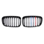 DYBANP Car Front Grille,For BMW 1-Series F20 5-door 2011-2015 / F21 3-door 2012-2015,Car Gloss Black Look Front Bumper Grill Replacement