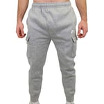 Nike M NSW Club Pant Cargo Bb Sport Trousers - Dark Grey Heather/Matte Silver/(White), 2XL-T