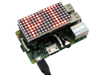 Joy-It Rb-Ledmatrix, Led-Matris, Arduino/Raspberry Pi, Arduino, Svart, Blå, Vit, 64,3 Mm, 21,8 Mm