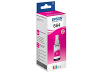 Epson T6643 - 70 Ml - Magenta - Original - Refill - För Epson L386  Ecotank Et-2600, 2650, L121, L1455  Ecotank Its L3050, L3060, L3070