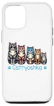 Coque pour iPhone 15 Catryoshka Ensemble de poupées russes en forme de chats mignons