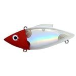 Bill Lewis Lifelike Vibrations Rat-L-Trap 1/2 OZ Lipless Crankbait Fishing Wobble Sinking Lure for Black Bass, Trout, Walleye, Pike, Salmon, RED Head Glass NOVA