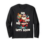 Let's Disco Party Groovy Santa Retro 70s Funky Disco Long Sleeve T-Shirt