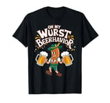 Funny German Oktoberfest Wurst Behavior Beer Bratwurst T-Shirt