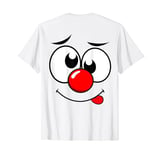 Retro Red Cute Big Nose Funny Day Kids 2024 Print On Back T-Shirt