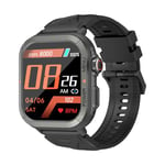 Blackview W30 - Montre Connectée Sport - Écran 1,91" - +100 Modes d'Entraînement - Notifications - Résistance Immersion 10m - Autonomie 7 Jours - Micro - Noir