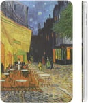 Van Gogh Cafe Terrace At Night Ipad 2020 (10.2in) Étui Avec Porte-Stylo Résistant Aux Chocs, Mise En Veille/Réveil Automatique À Trois Volets, Coque De Protection Transparente