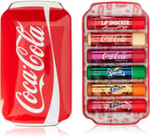 Coca-Cola Lip Balm Gift Set, 6 Flavors Fanta Sprite, Red Sleep Mask Travel Set