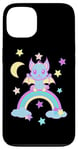 Coque pour iPhone 13 Chauve-souris pour Halloween - Arc-en-ciel - Pour enfant