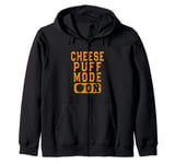 Cheese Puff Fan Joke - Cheese Puff Mode On Zip Hoodie