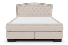 Komplett Sängpaket Romance Lyx 160x200 Cesaro Sänggavel Sv - Beige sängpaket