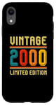 Coque pour iPhone XR 25 ans pour homme femme rétro vintage 2000 édition limitée