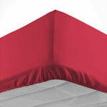 Douceur D'intérieur - Drap housse 180x200 cm - Bonnet 30 cm - 100% coton