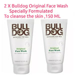 Bulldog Original Face Wash  specially Formulated to cleanse the skin ,2 X 150 ML