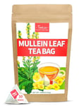 TeeLux Mullein Leaf Tea Bags 30 Count, Pure Mullein Leaves, Healthy Herb, Caffeine Free, Natural Herbal Tea, Good for Overall Health