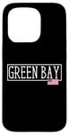 iPhone 15 Pro Green Bay City USA Flag State Travel US America Women Men Case