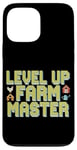 Coque pour iPhone 13 Pro Max Jeu de simulation agricole virtuel pour fans de ferme