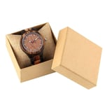 MKDLB Wooden watch Retro Watch Simple Ebony Wood Watch Adjustable Wooden Band Analog Quartz Wristwatches Gift Box Watch,watch in box