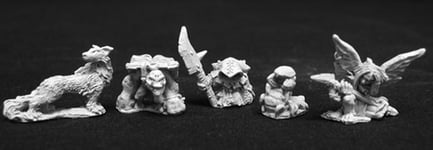 5 x FAMILIARS I - WARLORD REAPER figurine miniature jdr d&d familiers 14041