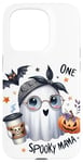 Coque pour iPhone 15 Pro Spooky Mama Ghost Halloween Boo Automne Halloween Fantôme