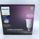 Philip's Hue White and Colour Ambiance Wireless Lighting LED Starter Kit, 9W B22