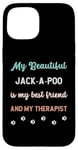 Coque pour iPhone 15 Jack-A-Poo Jackapoo Chien Papa Maman Ami et Thérapeute