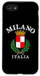 Coque pour iPhone SE (2020) / 7 / 8 Drapeau Milan Vintage Italie Souvenir Italie Milano Empire romain