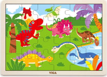 Viga Viga 51460 Pussel På En Matta 24 Element - Dinosaurier