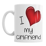 I Love My Girlfriend Coffee Tea Hot Chocolate Mug Birthday Office Valentines