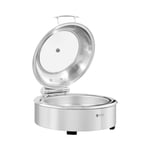 Royal Catering Chafing Dish - rund med visningsvindu 5.5 L bre