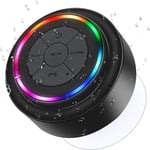 Haut-Parleur de Douche Enceinte Bluetooth Étanche Portable avec FM Radio pour Camping Voiture Voyage Paires à Tous Les appareils Bluetooth Samsung PC iPhone