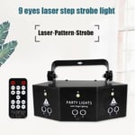 9 Lentilles Projecteur Light Laser Stage Musique Spectacle Musique DMX DJ Danse Combinaisons Projecteur Bar Intérieur Café Avec