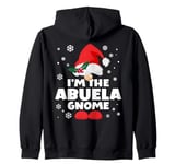 Funny Abuela Gnome Family Matching Group Happy Christmas Zip Hoodie