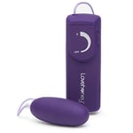 Lovehoney Wickedly Powerful Vibrating Egg - Gifts for Women - Smooth 2.5 Inch Multispeed Adult Bullet Vibrator - 31 Inch Wired Remote Control Love Egg for Couples - Purple