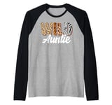 Wild Auntie Zoo Born Two be Wild B-day Safari Jungle Animal Raglan Baseball Tee