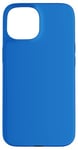 Coque pour iPhone 15 Couleur bleu denim simple