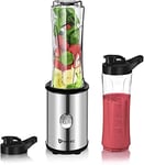 Personal Blender Smoothies Maker with 2 x 600ml Tritan Blending Bottles for Smoothie, Milkshake, Fruit Vegetables Drinks,350W