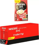 Nescafe 3in1 Original Instant Coffee Full Box, 11(6x16g)  66Sachets (New Pack)