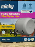 30m Minky Retractable Clothes Drying Airing Outdoor Reel Double Washing Line