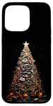 Coque pour iPhone 15 Pro Max Arbre de Noël Pièces de voiture et camion Mécanicien Garage Homme