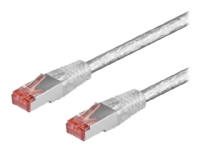 goobay - Nätverkskabel - RJ-45 (hane) till RJ-45 (hane) - 2 m - par i metallfolie (PiMF) - CAT 6 - halogenfri, formpressad - transparent