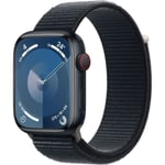 APPLE Apple Watch Series 9 Gps + Cellular - 41 Mm Midnight Aluminiumfodral Sport Loop Strap