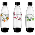 SODASTREAM Pack de 3 bouteilles de gazeification grand modele - Motif de bouteil